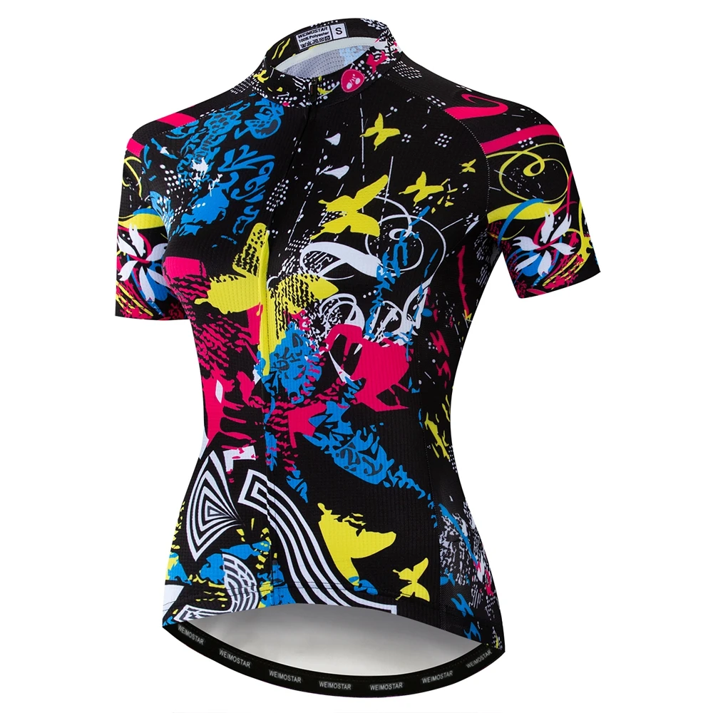 Женская велосипедная майка с коротким рукавом, для девушек, быстросохнущая велосипедная команда, mtb рубашки, топ, велосипедная майка, Майо, Ciclismo, Ropa, велосипедная одежда - Цвет: CF2062