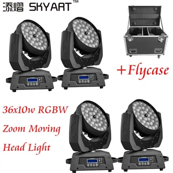 

professional stage dj 36x10W RGBW 4in1 LED Zoom Moving Head Light ZOOM/Circle LED Washer Light for Disco Nightclub Party Light