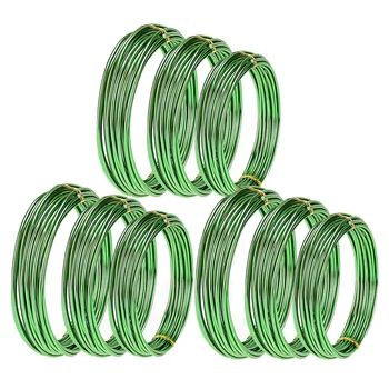 

9 Rolls Bonsai Wires Anodized Aluminum Bonsai Training Wire with 3 Sizes (1.0 Mm,1.5 Mm,2.0 Mm),Total 147 Feet (Green)