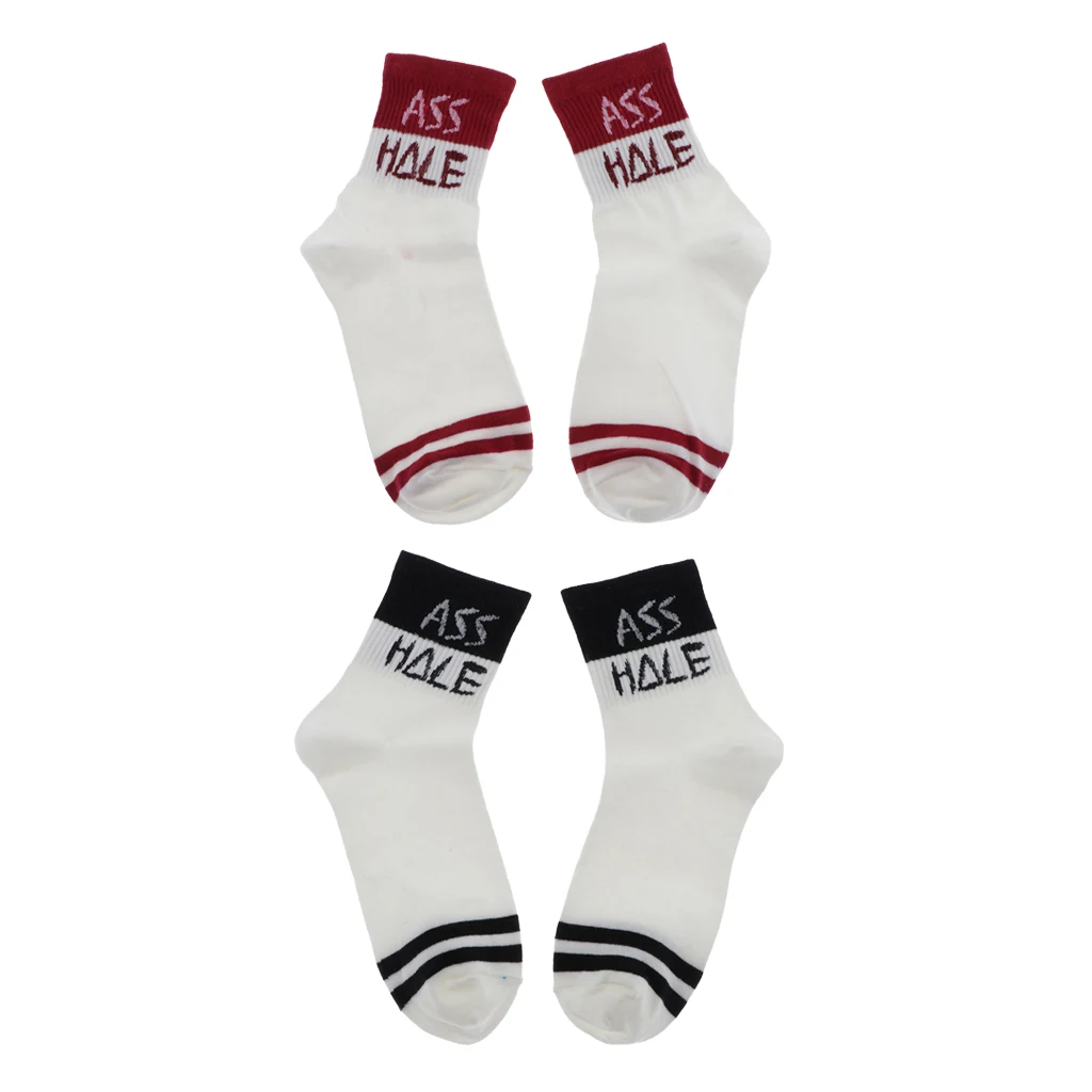 Swear Word Curse Printed Stockings Crew Socks Funny Men Tube Socks