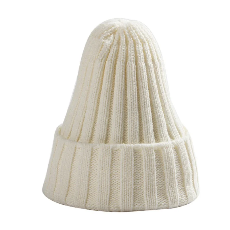 Hat Female Unisex Cotton Blends Solid Warm Soft HIP HOP Knitted Hats Men Winter Caps Women's Skullies Beanies For Girl Wholesale