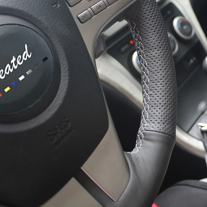 С подогревом для Mazda 6 Atenza 2009 2013 год из микрофибры рулевого колеса автомобиля