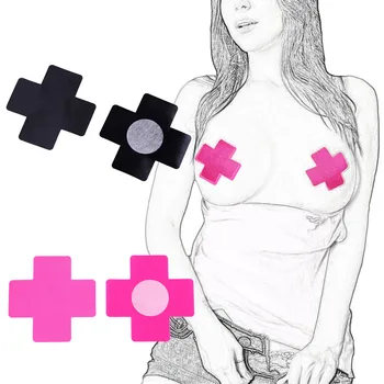 

5 pairs Sexy Women Lingerie Breast Bra Instant Cross Nipple Cover Pasties Stickers