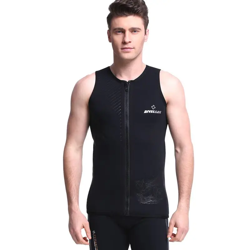 

Dive&Sail 3Mm Neoprene Men'S Wetsuit Vest Sleeveless Front Zipper Jumpsuit Dive For Kitesurfing Suit Diving Swimsuit Size