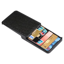 Углеродное волокно слайдер; Держатель для Карт RFID минималистичный кошелек пластиковая кредитная карта держатель чехол для мужчин и женщин