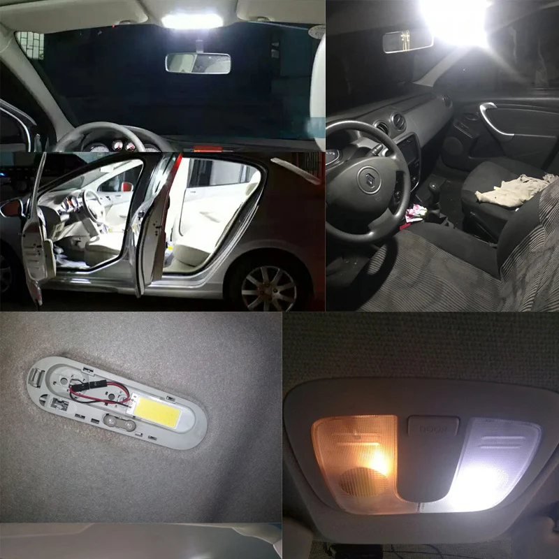 Большая Акция T10 COB 12 24 36 48SMD гирлянда купольная BA9S 3 адаптер светодиодсветильник