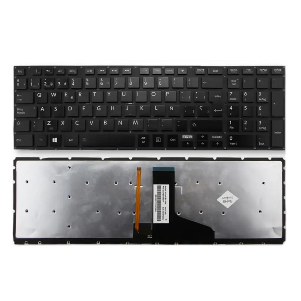 Испанский раскладка клавиатуры ноутбука Замена Keyobard для Toshiba Satellite P50-B P50T-B P55-B P55T-B Клавиатура ноутбука Новое поступление