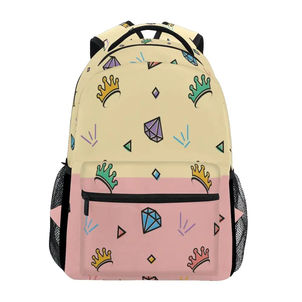 ALAZA School Bags Students Backpack Children Cute pattern print Backpack for Teenager boy Girl Book Bag Women Laptop Backpacks