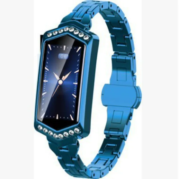 Blue Новые модные часы Smart Watch для мужчин и женщин, приборы для измерения артериального давления мониторинг сна Bluetooth gps, счетчик шагов спортивные часы со счетчиком калорий - Цвет: Blue