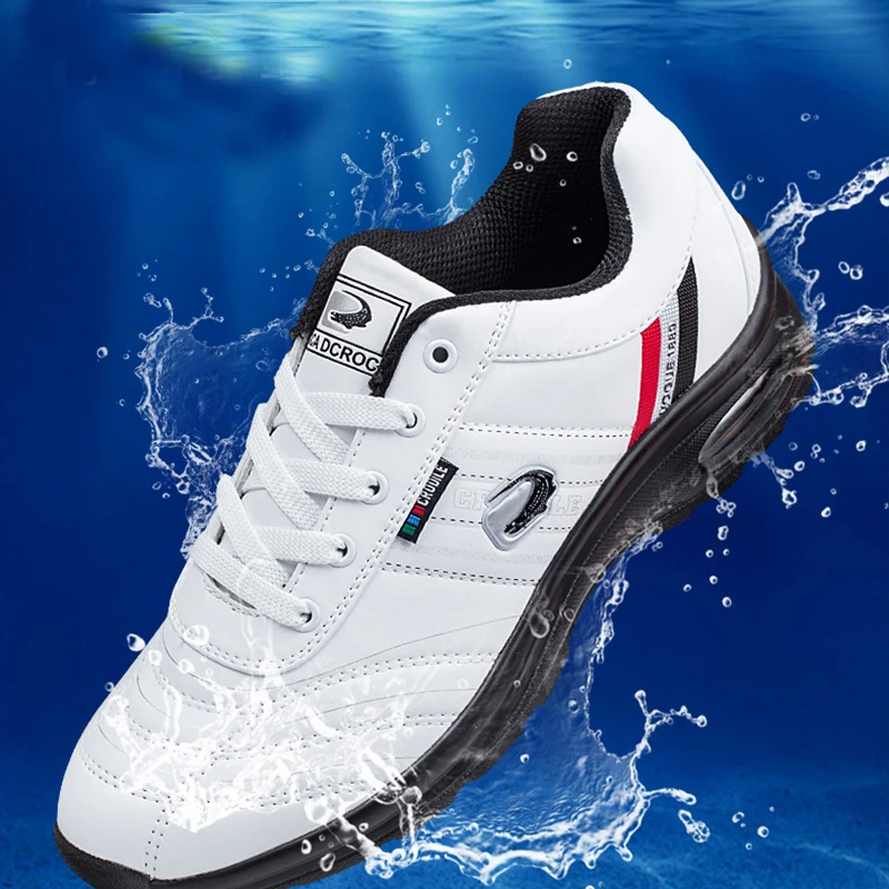New Cushion Golf Shoes For Man Waterproof Eather Sport Shoes Athletics Golf Shoes Comfort Grand