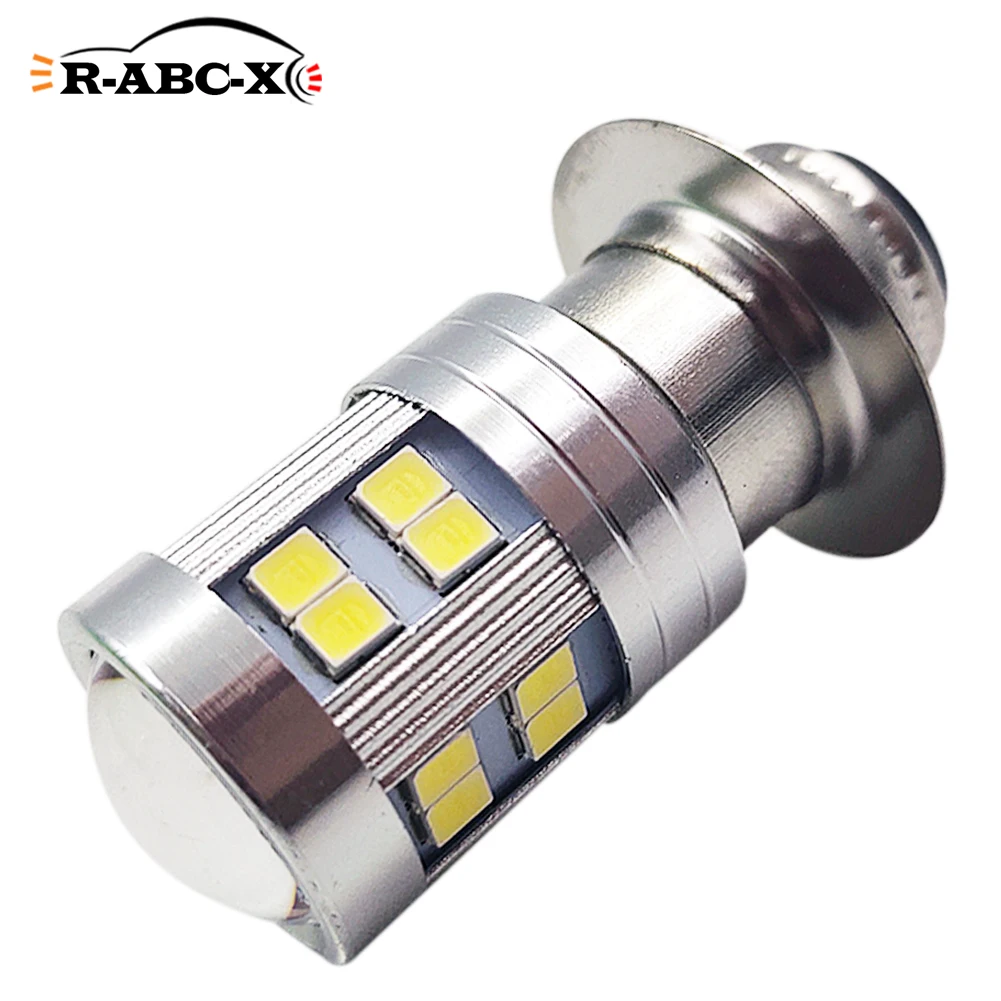

1 pcs 2835 24smd H6M P26S led bulb motorbike headlight motorcycle accessories Scooter ATV headlamp 6V 8-30V 800lm white