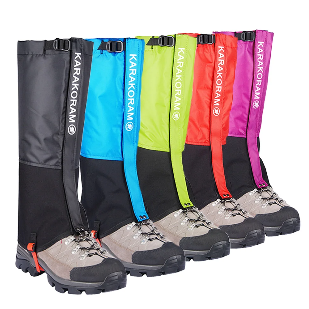 1 Pairs of Mens Waterproof Hiking Climbing Snow Legging Gaiters Leg Covers   Large Size 