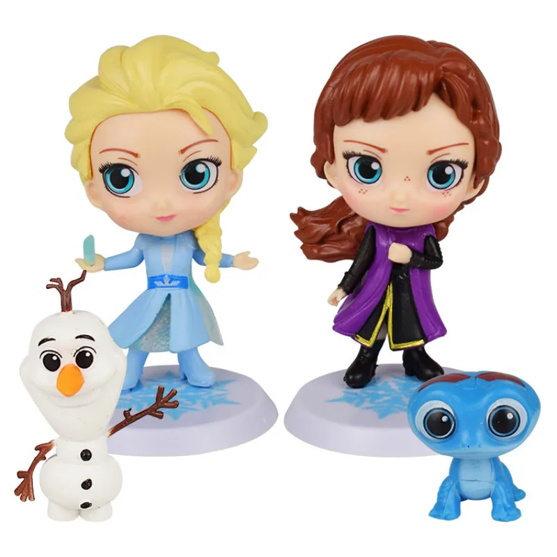 

1set Disney Frozen Princess Cartoon Doll Birthday Party Decoration Cake Plugin for Girls Cute Birthday Gifts