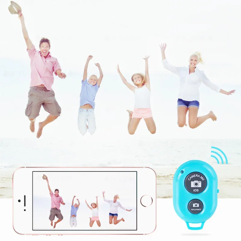 Botón disparador inalámbrico con Bluetooth, adaptador de botón de Control remoto para cámara, obturador de palo de teléfono, Control de rango de 10M