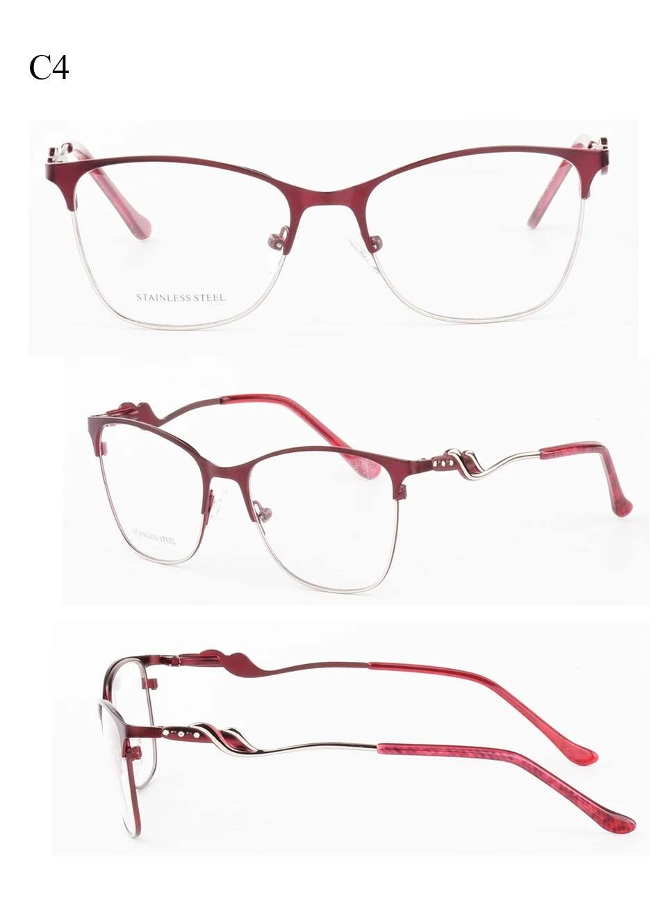 Винтажные кошачьи очки, оправа для женщин, половинная оправа, нестандартная оптическая оправа, близорукость, рецепт, прозрачные линзы, элегантные роскошные брендовые дизайнерские