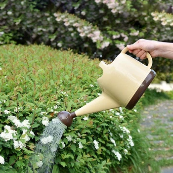 

4L Large Capacity PP Resin Plant Sprinkler With Handle Long Mouth Home Vegetable Flower Detachable Shower Spraying Watering Can