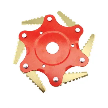 

6 Teeth grass Trimmer Brush Cutter Blade Trimmer 65Mn Manganese Steel Brush Cutter Lawn Mower Trimmer Head for Lawn Mower