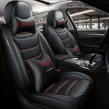 

Full Coverage Eco-leather auto seats covers PU Leather Car Seat Covers for lada44vu pickuptrucktotal datsun mido ondo