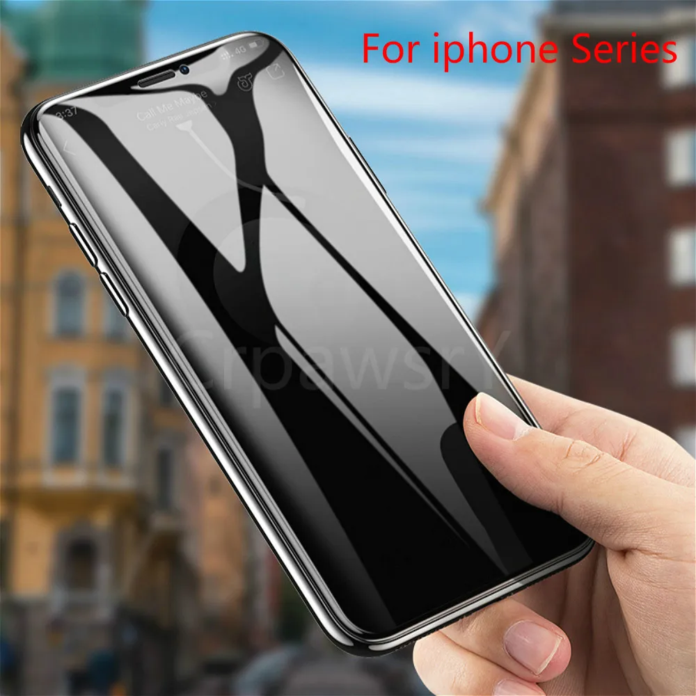 3 шт полное покрытие стекло на iPhone XS Max XR закаленное для 7 8 6 6s Plus 5 5S 2020 SE 11 Pro защита