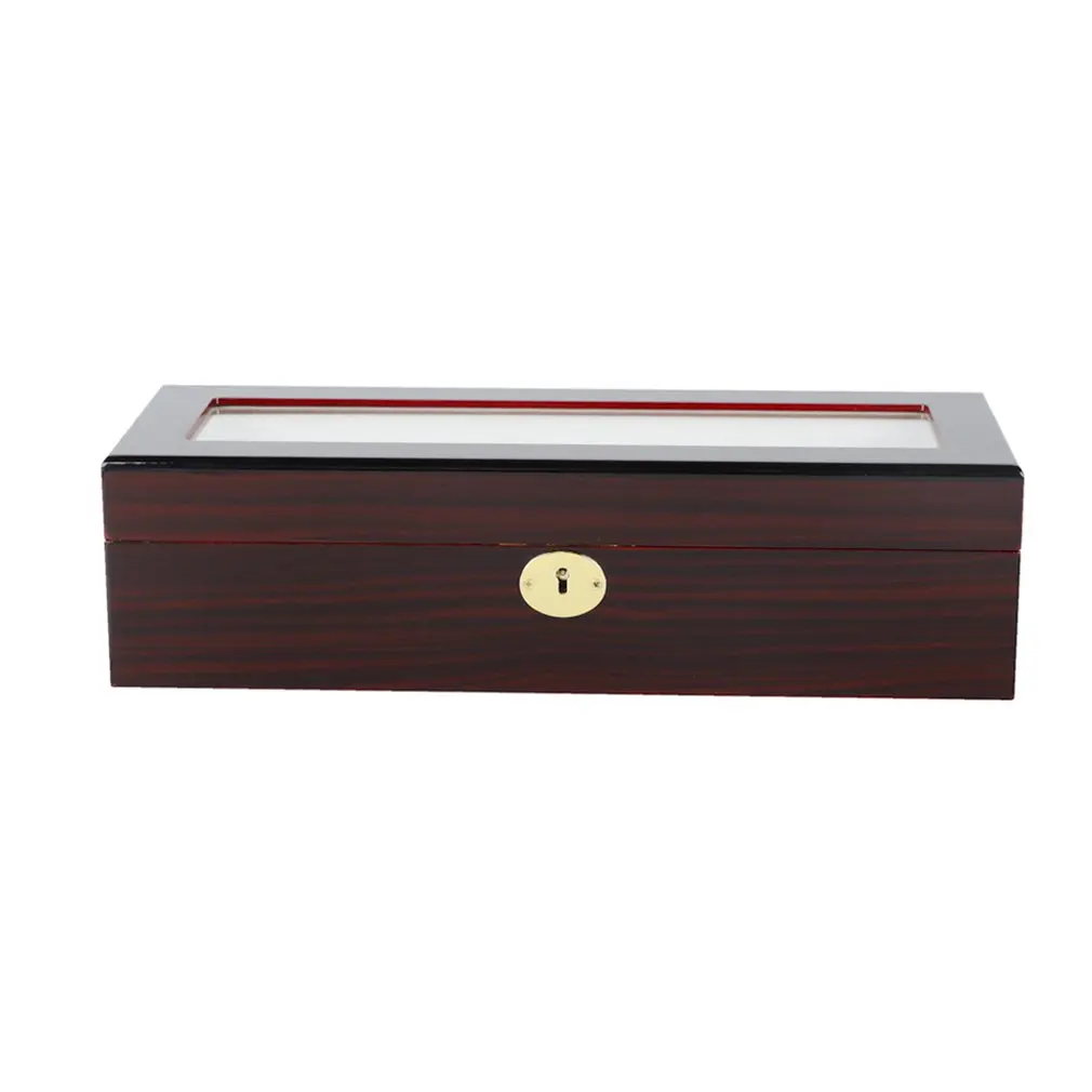 

Wooden Watch Box Storage Box With Key Open Window Watch Storage Box Paint Spray Paint W129 Professional Fashion