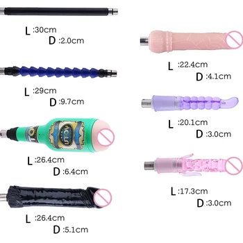 28 Types Traditional Sex Machine Attachment 3XLR 3PRONG Attachment Dildo Suction Cup Sex Masturbation Love Machine For Women Man 6