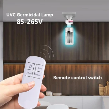 

UVC LED Bulb E27 UV LED Lamp 40W Desinfection Light LED Corn Bulb 220V 110V Ultraviolet Light Bactericidal Sterilization Lamp