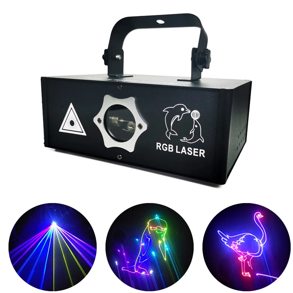 2021 Новый RGB 3 в 1 лазерный анимационный проектор DMX512 Сканер DJ диско вечерние ринка