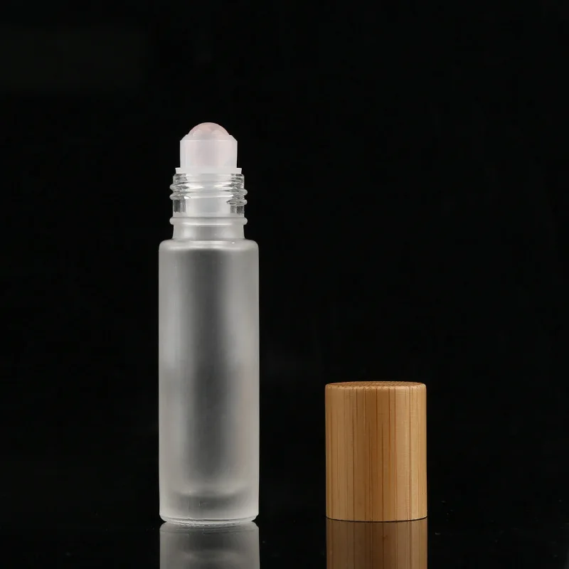 10ml frosted 10 мл маленькая пустая бамбуковая бутылочка-спрей для макияжа и ухода за кожей 15 мл многоразовая бутылка-контейнер для косметики для путешествий - Цвет: 10ml frosted