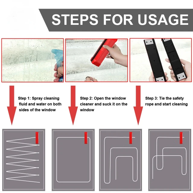 4 Méretű Mágneses Ablaktisztító Kefe Hordozható Törlőkendő Üveg Ablaktörlő A Dupla Oldalsó Háztartási Üvegtisztító Szerszámokhoz - Image 4