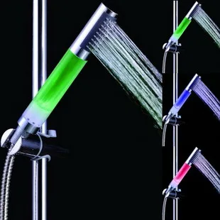 

Changing Handheld Round LED Shower Head Sprinkler Anion SPA Bathroom Shower Head Filter Multicolor faucet light
