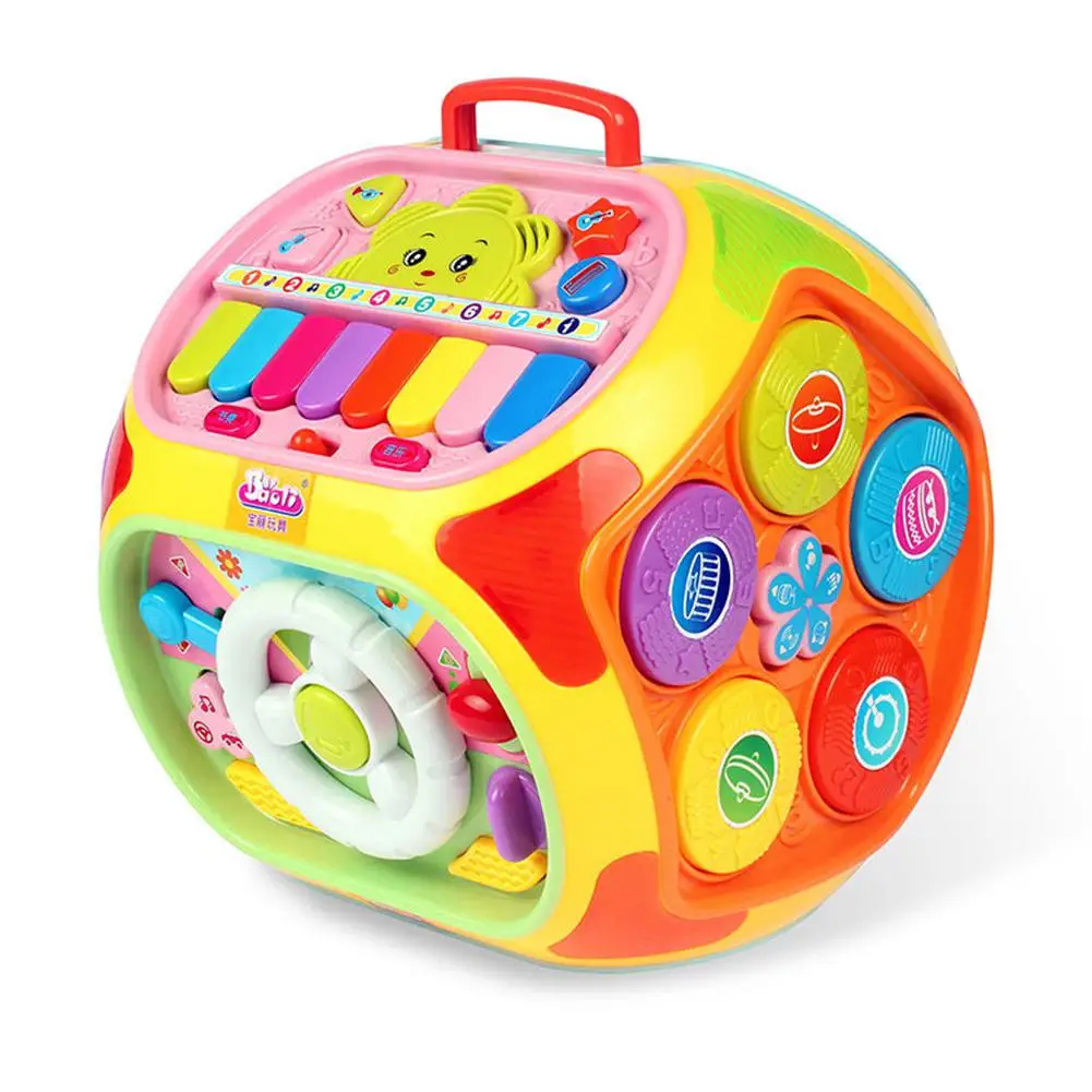 Yiwa 1-3 лет, детские игрушки, многофункциональная игра, настольная головоломка для детей, раннее образование, Дом мудрости - Цвет: red