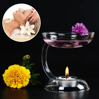 

Aroma Burner Candle Holder Warmer Elegant Aroma Oil Lamp Stove Candlestick Home Bathroom Aromatherapy Glass Decor Gifts Crafts