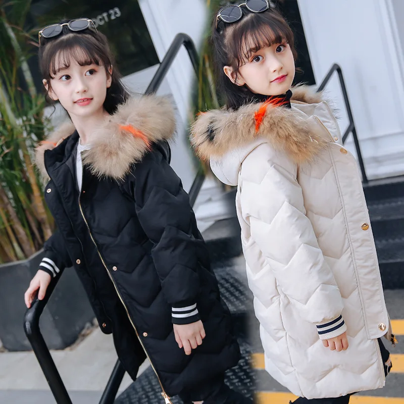

Children cold Winter Plus velvet Down Jackets for Boys clothes Snowsuit Kids Parka Warm Thicken Coat Teen Girls outwear clothing