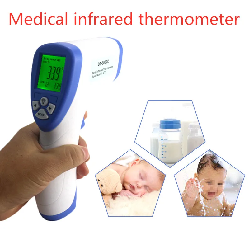 

Non-Contact Infrared Thermometer LCD Backlight Digital Forhead Body ear Forehead Temperature Meter