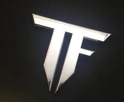 Супер качество TF буквы бар трансформаторы цинковый сплав автомобильный Стайлинг Реконструированный эмблемный знак 3D наклейка автомобильная популярная марка для спортивного автомобиля - Название цвета: silver