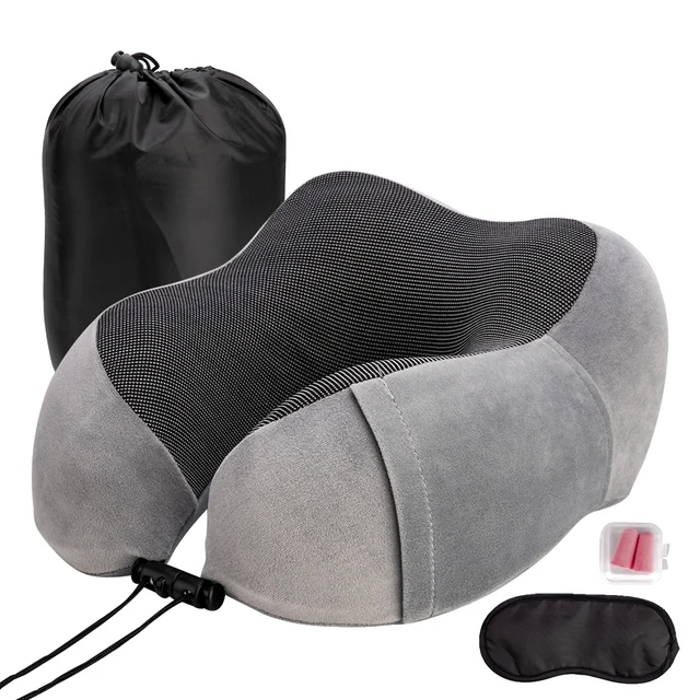 U-Shaped Travel Pillow Neck Memory Foam Airplane Pillow Soft Slow Rebound Space Travel Pillow Cervical Healthcare Bedding Pillow 1
