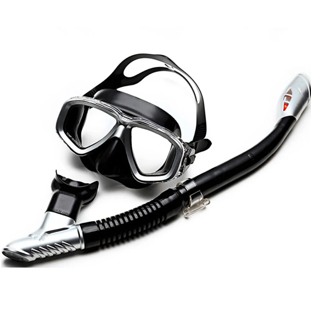 Профессиональная маска для подводного плавания и сноркелс, противотуманные очки, очки для дайвинга, плавания, легкие дыхательные трубки, набор, дропшиппинг, Z1030