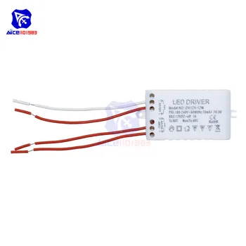 

diymore LED Driver Power Supply Adapter Transformer 220V-240V for MR16 / MR11 12V LED Bulbs LED Strips 0.5W - 12W