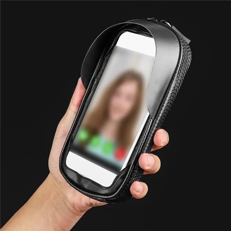 Mountain Bike Bicycle Front Tube Rack Hard Shell Bag Waterproof Reflective Mobile Phone Sets Riding Bag