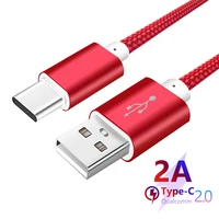 Cable USB tipo C para móvil, carga rápida, sincronización de datos, para Xiaomi Redmi Pro, Mi 8, Mi Note, Samsung Galaxy S9, Oneplus 5, 3T, tipo C