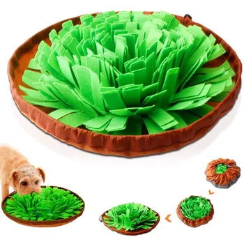 

Pet Dog Puzzle Toys Snuffle Mat Interactive Feed Game for Boredom Encourages Natural Foraging Skills For Dogs Treat Dispenser