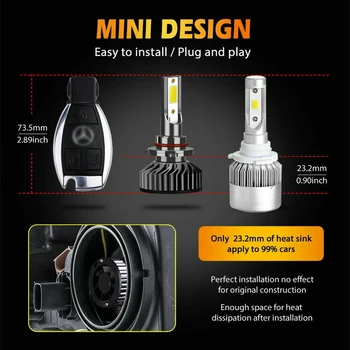 

6pcs 6000K Car LED Headlight Fog Light Bulbs For Ford F-150 2004 DC9-16V Accessori Auto Car Headlight Fog Lamp Lights