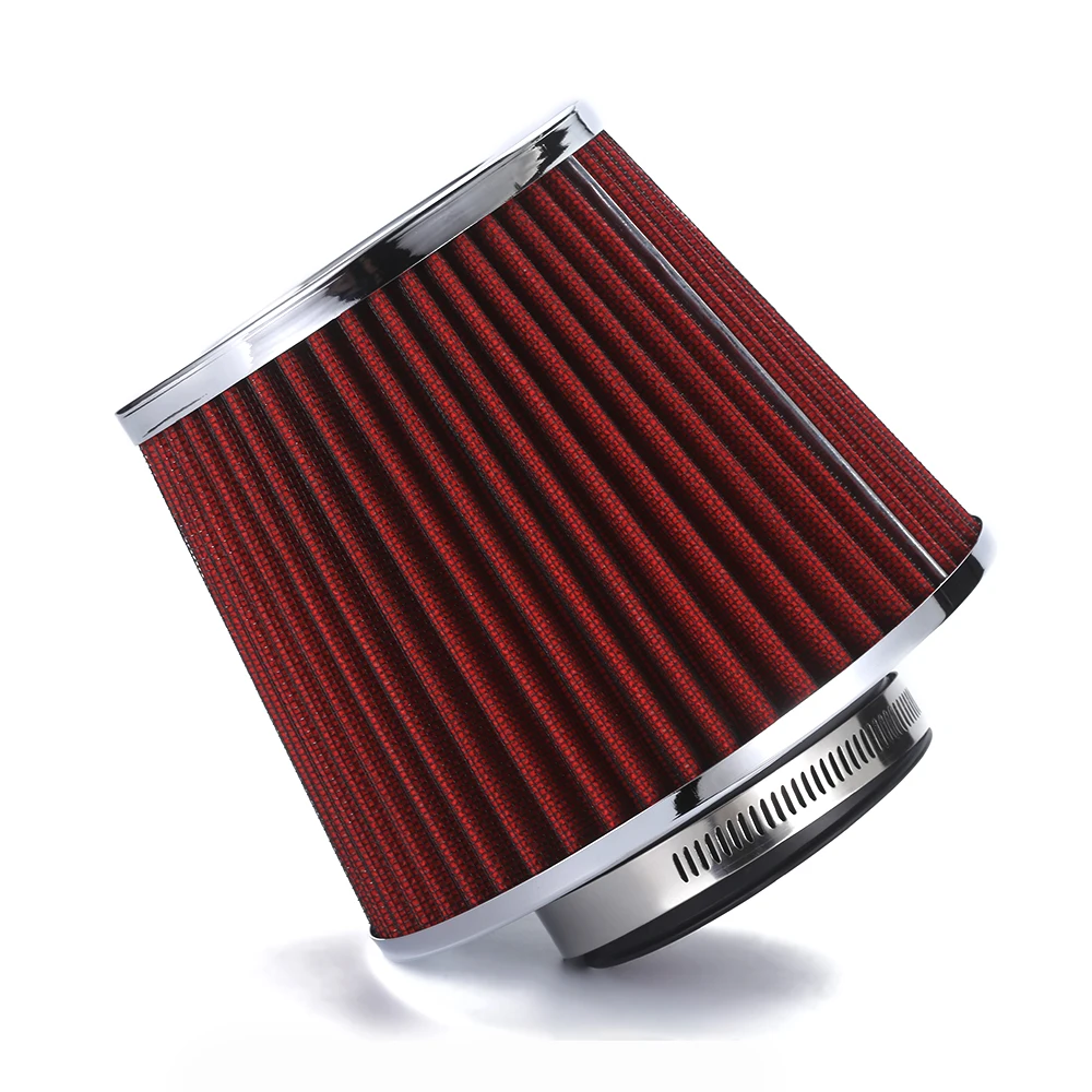 

Universal 3" 76mm Inlet Narrow Air Intake Cleaner Cone Replacement High Power Mesh Quality Dry Air Filter Auto Inner Accessories