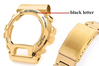

Stainless Steel DW-6900 Bezel with Black Logo for Watch Refine Generic