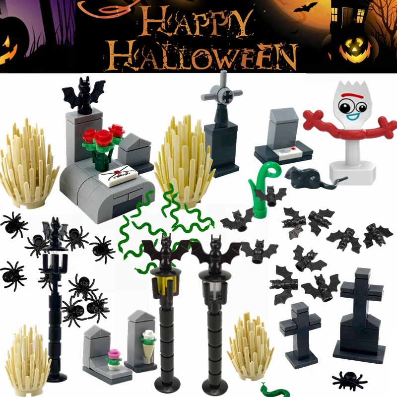 

Legoing Halloween Horror tema serie de máscaras Hunter-Viernes Negro Jason aterrador para Halloween figuras película bloques de construcción juguete Legoings