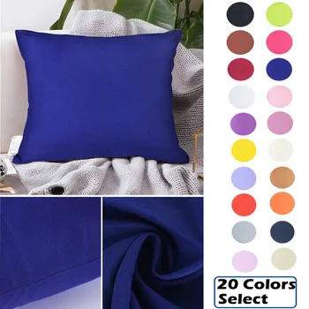 

New 1pc 40x40cm Solid Color pillow Cover Home Pillowcase Throw Pillows Home Decorative