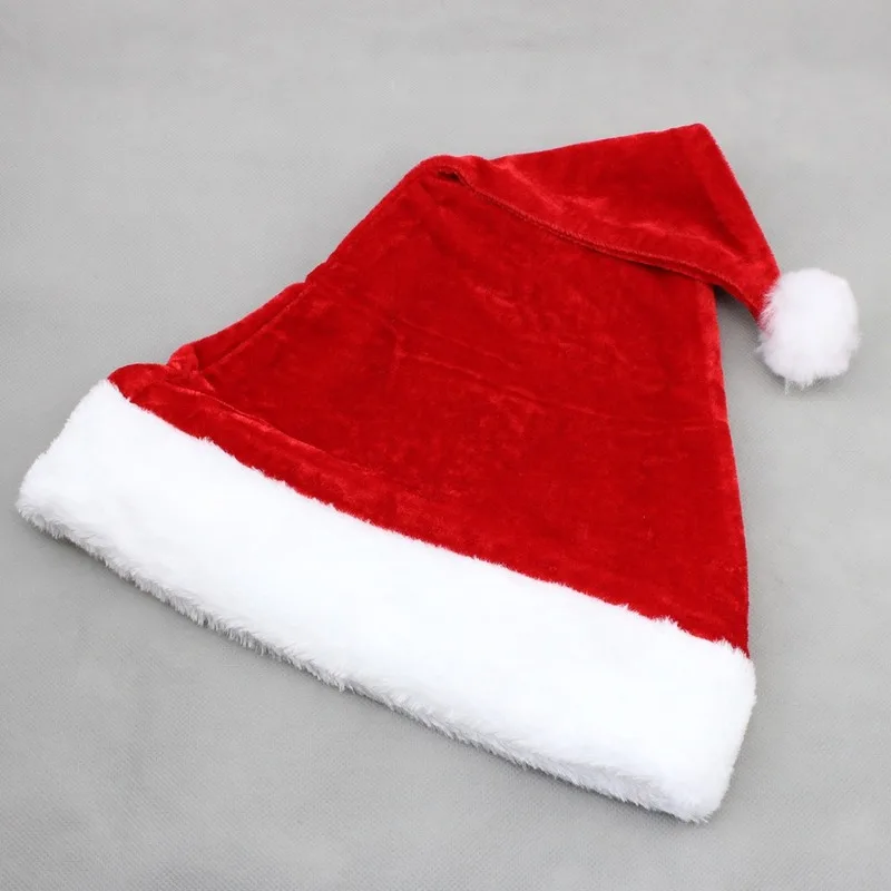 2 шт Рождественская шляпа 30*40 см Рождественское украшение Санта-хатnavidad natal noel bricolage Санта-Клаус шляпа рождественские шапки Новая модель шапки