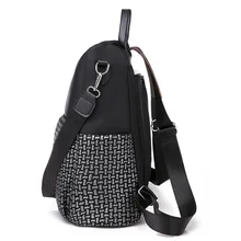 Backpack New Style Oxford Cloth Nylon Waterproof Anti-Theft Casual Multi-functional Dual Purpose Backpack