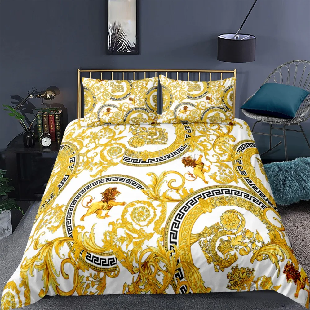 2021 New Arrival Luxury Bedding Set Quilt Covers Duvet Cover King Size Queen Sizes Comforter Sets 2/3Pcs Microfiber Fabric