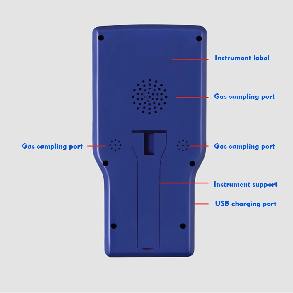 Air Dector Co2 формальдегид HCHO TVOC качество воздуха в помещении ppm метр ЖК-дисплей цифровой дисплей высокая точность